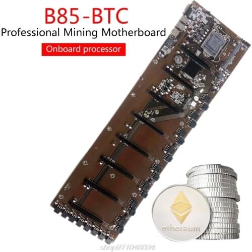 Mijnbouw Btc B85-BTC 6PCI-E Desktop Moederbord B85 Lga 1150 DDR3 16G SATA3 USB3.0 Btc Mining Moederbord A22 21 Dropship