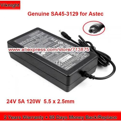 Genuine SA45-3129 120W Charger 24V 5A AC Adapter for ASTEC E1519J018Z01L Power Supply