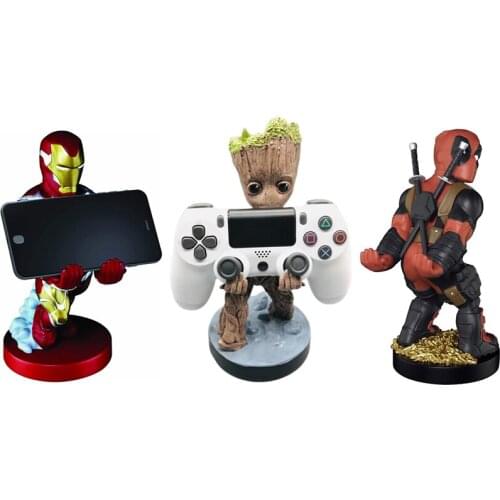 Marvel Iron Man Star Wars Deadpool Stand Holder For Phone Stand Game Console Stand Resin Creative Bracket for Birthday Gift