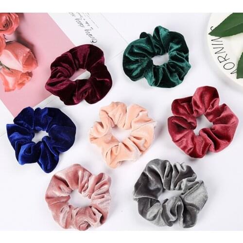 Girls Elastic Scrunchie Hair Tie Hair Rope Ring Ponytail Holder For Women Headwear Headband Hair Accessories