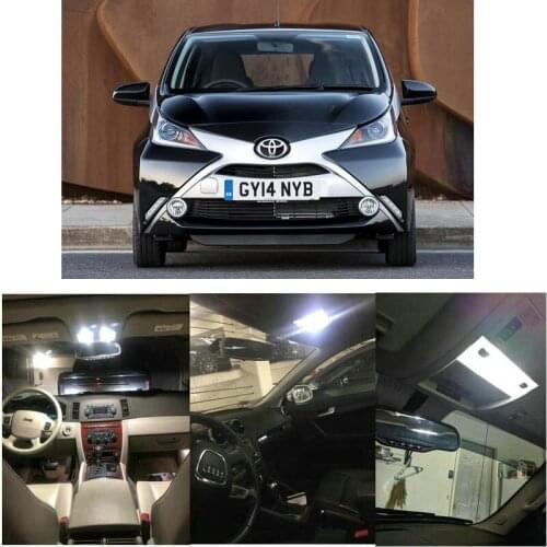 LED Interior Car Lights For Toyota aygo b1 b4 hatchback camry saloon v3 celica coupe t23 car accessories lamp bulb error free