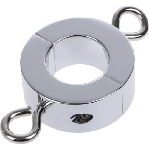 60*34*25mm Metal Alloy Scrotum Restraint Device Weight-Bearing Stimulating Penis Testicular Weight Ring Pendant Adult Sex Toys
