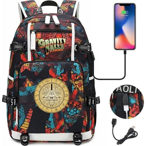 Gravity Falls Backpack Waterproof Teenagers SchoolBag Large Capacity Travel Bagpack Casual Bookbag For Teenages Laptop Mochilas