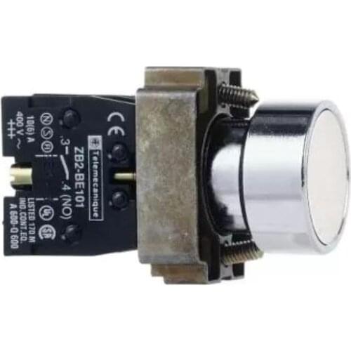 XB2BA11 XB2BA11C = ZB2BZ101C + ZB2BA1C Flat head button | white | 22mm | 1NO