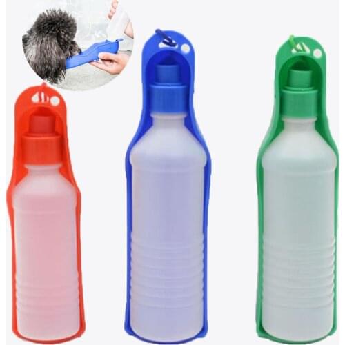 250/500ml Dog Water Bottle Pet Folding Drinker Dog Cat Outdoor Portable Drinking Feeder Travel Drinking Bottle Bowl For Dogs 4