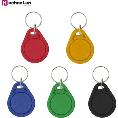 5/10Pcs 13.56Mhz Rfid Tag M1 NFC Key IC Card Uid Changeable Token Attendance Management Keychain ABS Waterproof Keyfobs Tags