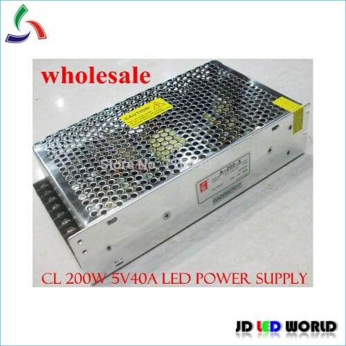 5V 40A 200W CL led display screen power supply high qulity input 110V 220V 230V output 5V