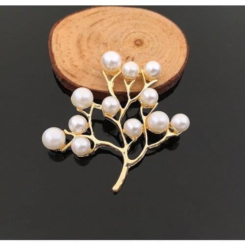50pcs Pearl Branch Flatback Rhinestone Applique stones strass Hairpin Hair Clip Wedding Decor Brooch Buckle Button Jewelry Arts