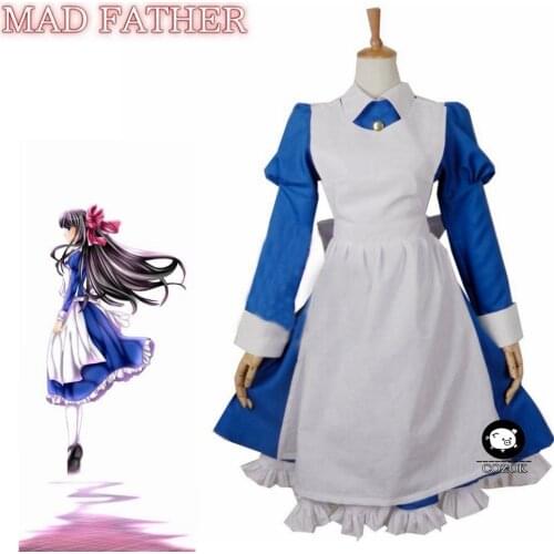 Anime Mad Father Aya Drevis Dress Cosplay Costume Halloween Uniform Outfit Custom Size