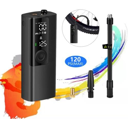 Car Electrical Air Pump Mini Portable Wireless Tire Inflatable Pump Inflator Air Compressor Pump for Car Motorcycle Bicycle ball