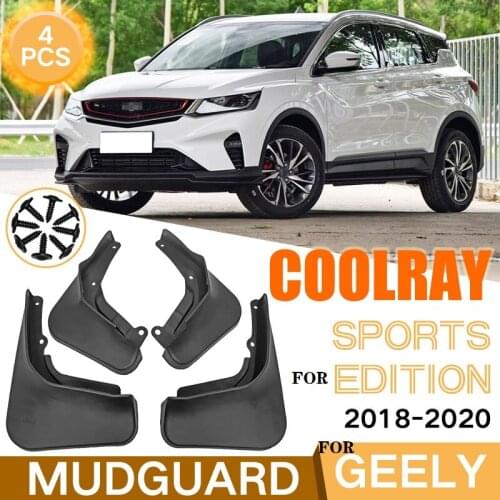 Car Mudflap FOR Geely Coolray 2018-2020 Car Fender Mud Flaps Guard Splash Flap Mudguards Accessories 4PCS