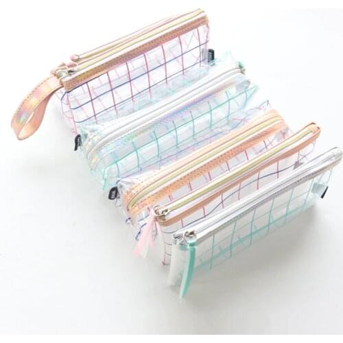 Domikee Transparent Pencil Cases