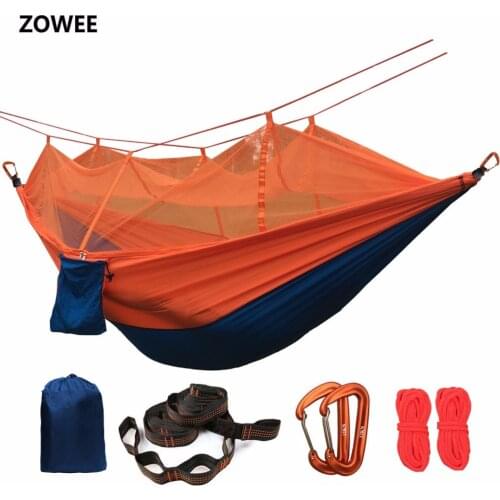Portable Mosquito net Hammock Double-person Folded Into The Pouch Mosquito Net Hammock Hanging Bed For Travel Kits Camping