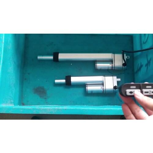 DC12V Metal gear electric Linear actuator one controller control two linear motor moving distance stroke 2inch -12inch