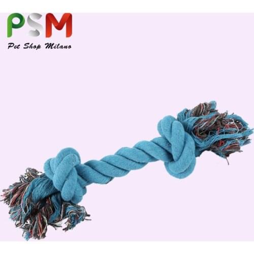 Pet knot toy gnawing cotton thread weaving wear resistant and bite resistant interactive training rope cleaning molar rope