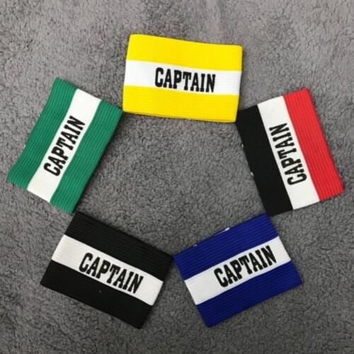 Captain Armband Colorful Football Soccer Flexible Sports Adjustable Player Bands Football Professional Supplies