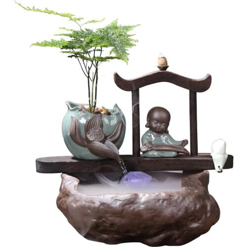Backflow Incense Burner Statue Large Smoke Fountain Incense Burner Modern Aromatherapy Encensoir Incense Burners BG50IB