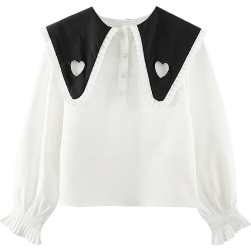 LJHXYPLYT Openwork Blouses