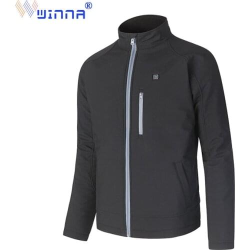 Best gift Power heating jacket winter Outdoor camping black men Thick jacket charging clothes China factory size M-XXL