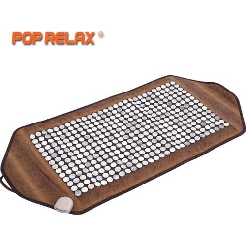 POP RELAX Stone Heating Massage Mat Health Care Far Infrared Thermal Physical Therapy Body Pain Relief Jade Stone Mat Mattress