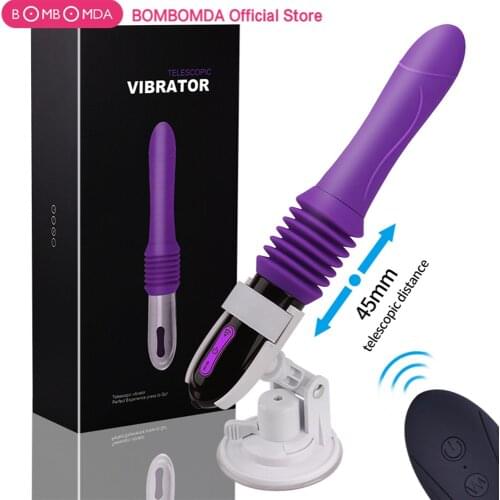 Heating Telescopic Dildo Vibrator Sex Toys For Women Powerful G Spot Vibrator Suction Cup Vagina Female Masturbator Sex Shop