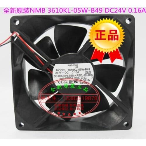 NEW NMB-MAT NMB 3610kl 05w b49 DC24V 9225 FOR FANUC cooling fan