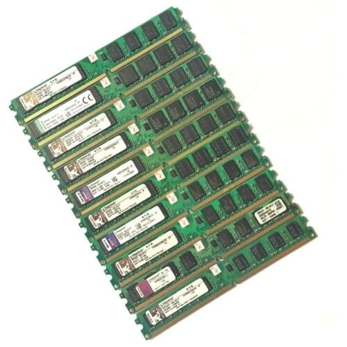 Used original 10 pieces Kingston Desktop RAM DDR2 2GB 2g PC2-6400 800MHz PC DIMM Memory 240 pins For AMD for intel Batch sales
