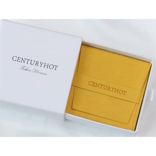 Wholesale 500pcs/lot White Paper Jewelry Box Suede Envelop Pouch Custom Jewelry Box With Drawer