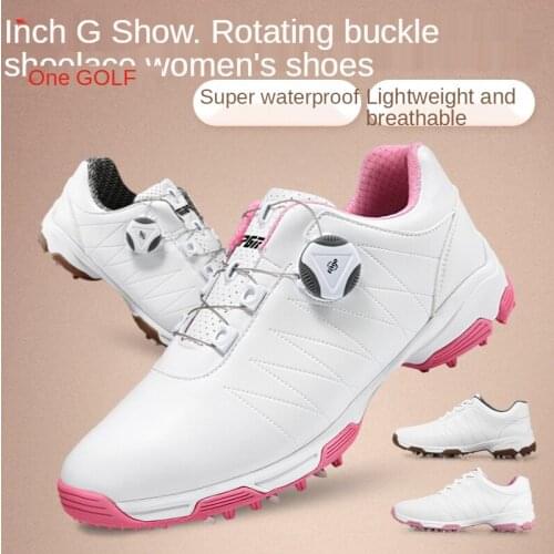 Original Womens Golf shoes womens golf shoe female sport sneakers super waterproof Anti-slip shoe