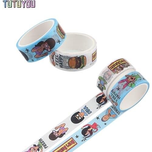PC2144 1pcs Cute Cartoon Decorative Paper Washi Tape DIY Scrapbooking Label Tape Student Stationery Gift