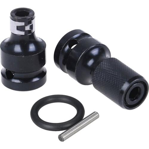 1/2" Square To 1/4" Hex Ratchet Socket Wrench Socket Adapter Spanner Set Drive Converter Impact Tool