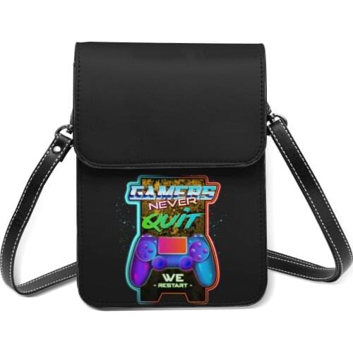 Gamer Shoulder Bag Female Fashion Mobile Phone Bag Vintage Leather Business Bags