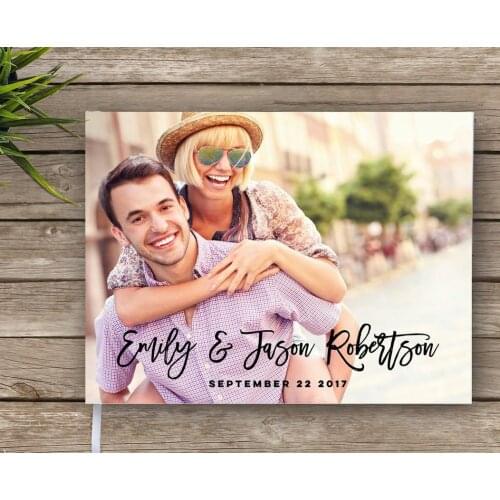Wedding Guest Book Alternative Photo Album,Custom Wedding Guest Book,Personalized Wedding,Customized Photo Guest Book,Any Words