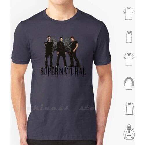 Supernatural Fanart T Shirt Custom Design Print Supernatural Dean Sam Castiel Sn Fandom Destiel Funny Cool Awesome Spn Cas
