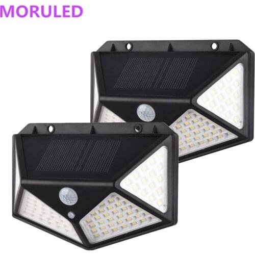 LED Solar Light Outdoor Solar Lamp PIR Motion Sensor Wall Light Waterproof 144 leds Solar Powered Sunlight for Garden Decoration