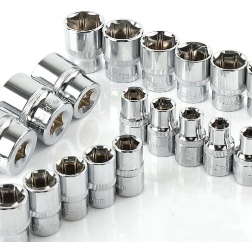 1pc 1/2 inch Drive Hexagon Socket Wrench Head 8-32 mm Diameter Bolt Remove Hand Tool Car Auto Repair Tools Ratchet Allen Head