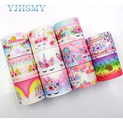 YJHSMY C-18119-212,10 yards, 38 mm Cartoon Printed grosgrain ribbons,DIY handmade Hair accessories Material wedding gift wrap