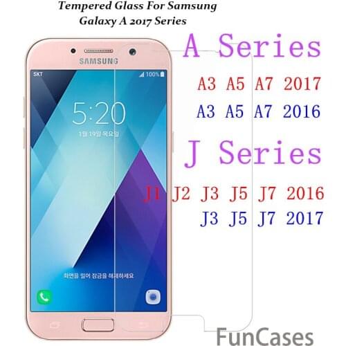 Tempered Glass For Samsung Galaxy A8 +2018 A3 A5 A7 2017 S3 S4 S5 S6 Note3 4 5 J1 2 J3 J5 J7 A3 A5 A7 2016 Screen Protector Film