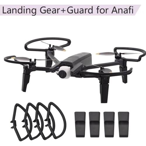 Protective Guard Propeller Protector Landing Gear Kits Bumper Bar Height Extender Quick Release Leg Feet for Parrot Anafi Props