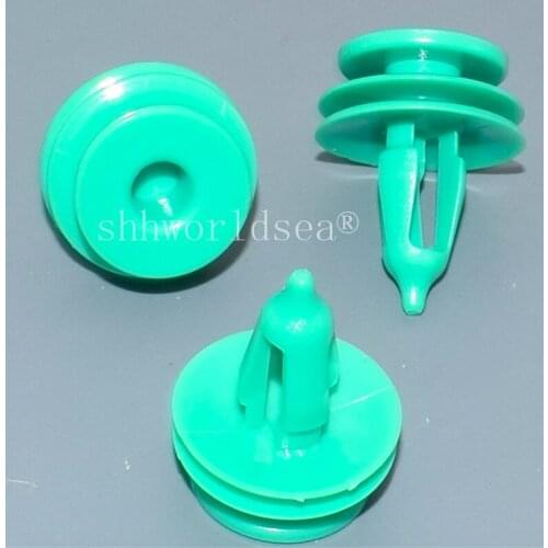Shhworldsea POM Green Door Trim Retainer for Chrysler for Lexus Hole Fender parachoques remache plastico del retenedor car clip