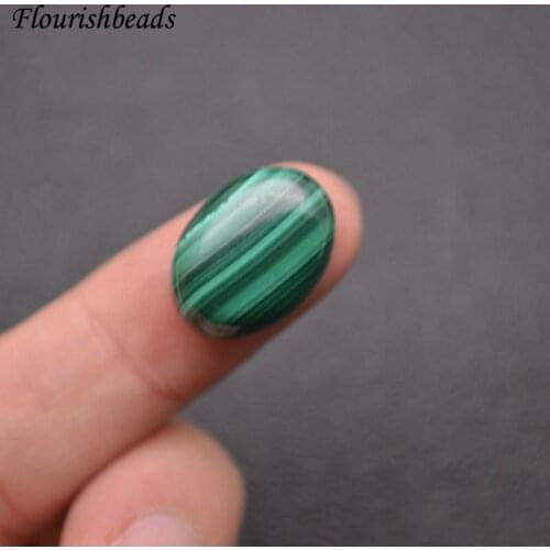 2pc 13x18mm High Quality Natural Malachite Oval Shape Cabochon Cabs Jewerly Makings Fit Rings Earrings