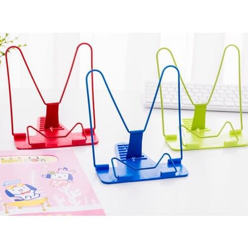 2PCS Adjustable Reading Book Stands Multi-purpose Study Book Support Bookends Simple Foldable Reading Book Shelf Document Holder