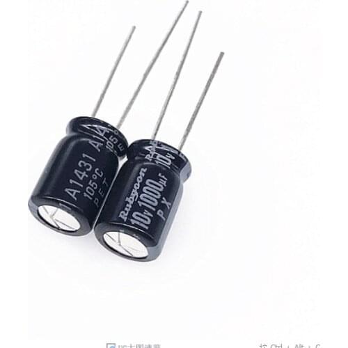 20PCS Higt quality 10V1000UF 8*12mm 1000UF 10V 8*12 Electrolytic capacitor