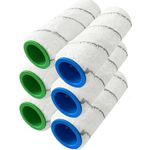 3 Pairs Replacement For Karcher FC Multi-Surface Rollers, Compatible With FC3 & FC5 Hard Floor Cleaners Accessories