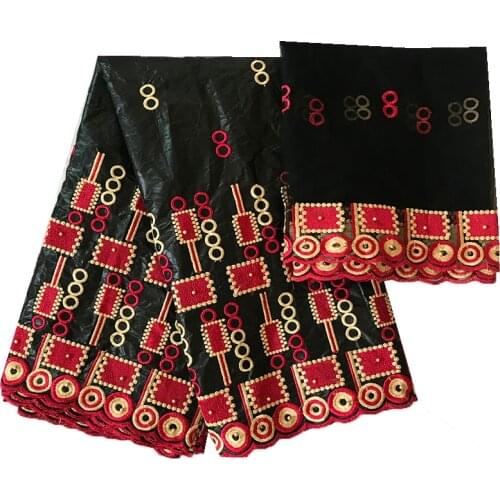 African bazin riche Tissues fabric embroidery african print fabrics dubai bridal lace nigerian wedding dress 5+2 yards/lot