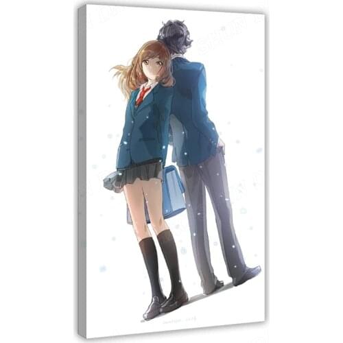 Anime Blue Spring Ao Haru Ride 6 Canvas Poster Wall Art Decor Print Picture Paintings for Living Room Bedroom Decoration Frame