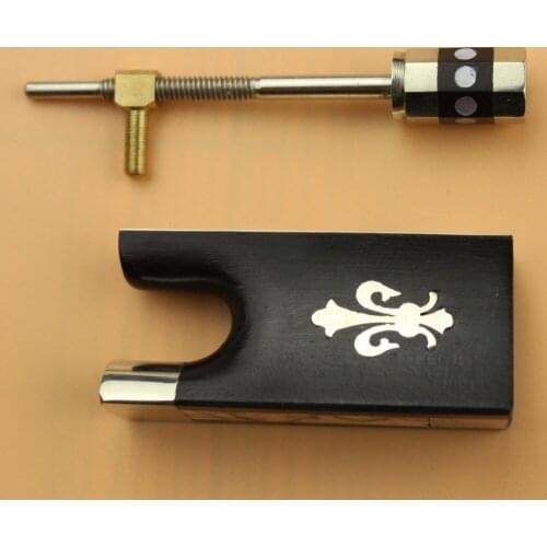 Violin bow frog.4/4-3/4 size ebony frog.violin bow accessories