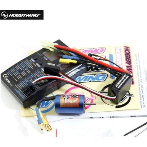 Original Hobbywing eZrun Combo A1 A2 EZRUN-2030 12T/18T 7800KV 5200KV Brushless Motor +18A ESC + Card EZRUN Combo for 1/18 Car