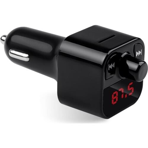 Bluetooth 5.0 FM Transmitter Bluetooth Car Kit Handsfree MP3 Player 3.1A Dual USB Charger Adapter U Disk Play Car Modulator