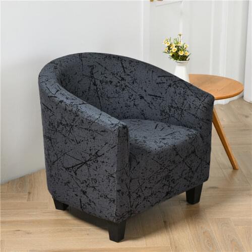 Club Single Chair Sofa Cover Single Chair Protective Cover Round Tub Armchair Cover All-inclusive Couch Slipcover